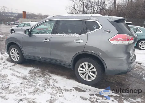 2016 Nissan Rogue Sv из США, поврежденный, VIN KNMAT2MV6GP676497